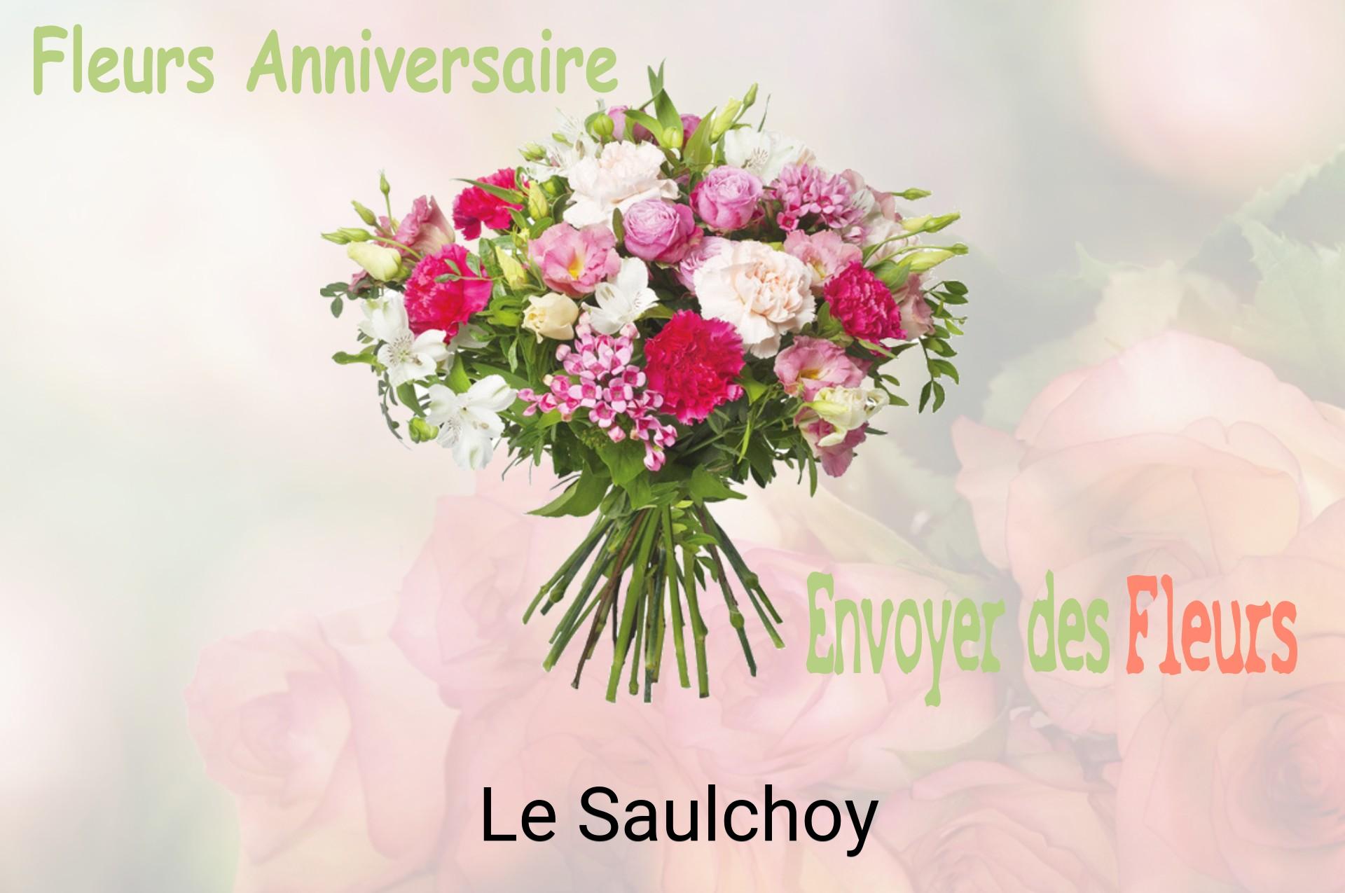 Bouquet de fleurs d’anniversaire livré à Le Saulchoy